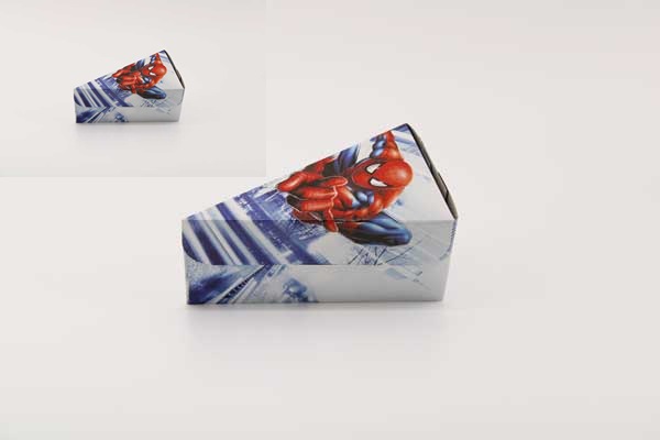 Парче картонена торта " Спайдърмен " Парче картонена торта " Спайдърмен "