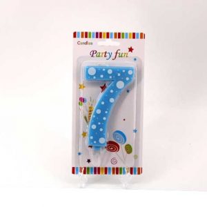 Цветни свещички гигант - цифра 8